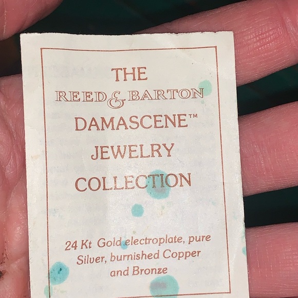 Vintage Reed & Barton Damascene Butterly Bracelet and Necklace - Picture 9 of 9